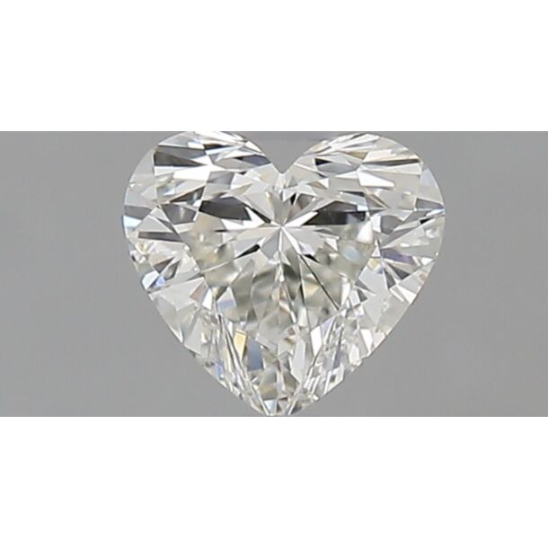 0.52 Karat Natürlicher Diamant Im Herzschliff, Farbe G, Reinheit VS2
