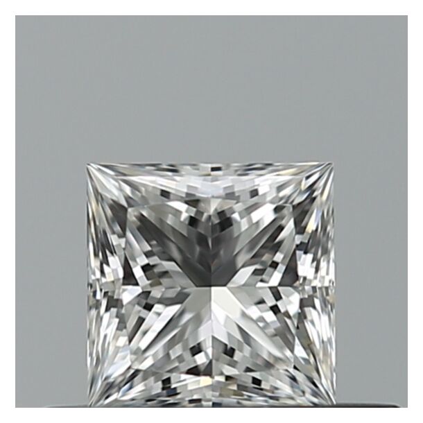 0.41 Karat Natürlicher Diamant Im Prinzessschliff, Farbe F, Reinheit VS1