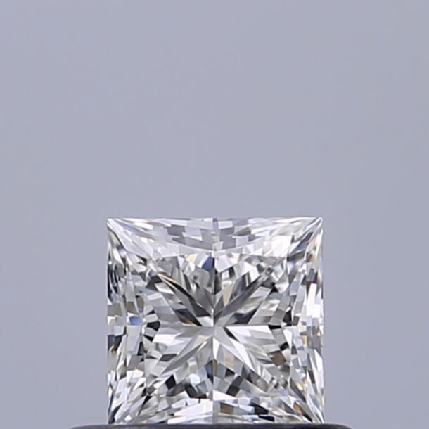 0.43 Carat Natural Diamond, Princess Cut, Color G, Clarity VVS1