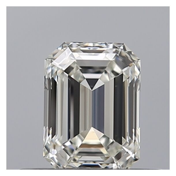 0.53 Karat Natürlicher Diamant Im Smaragdschliff, Farbe H, Reinheit IF