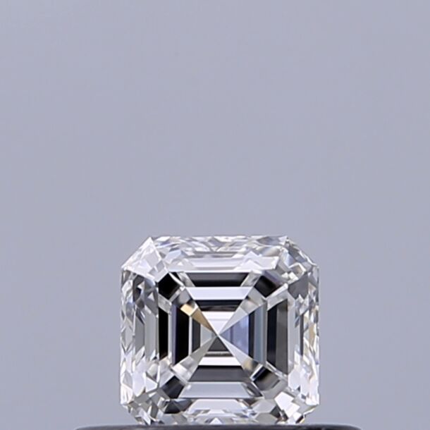 0.3 Carat Diamant Naturel de taille Asscher, Couleur D, Pureté VVS1