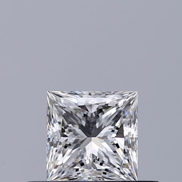 0.41 Karat Natürlicher Diamant Im Prinzessschliff, Farbe F, Reinheit VS1