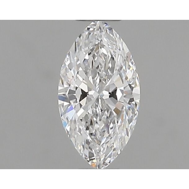 0.41 Carat Diamant Naturel de taille Marquise, Couleur D, Pureté SI1