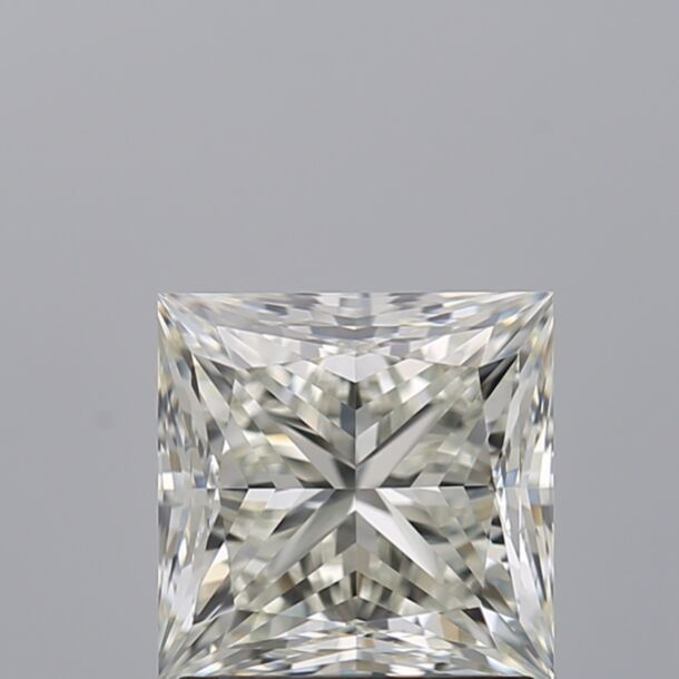 1.51 Carat Natural Diamond, Princess Cut, Color I, Clarity VVS2