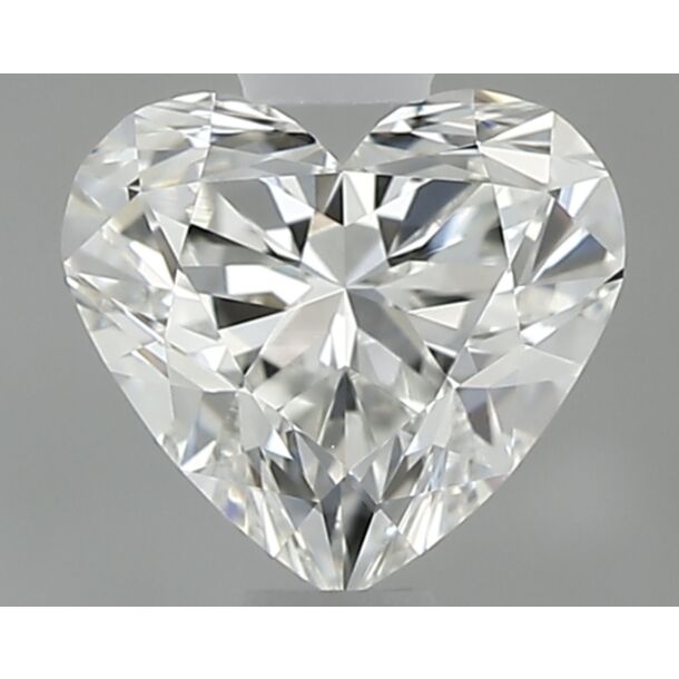 0.5 Carat Natural Diamond, Heart Cut, Color I, Clarity VVS2
