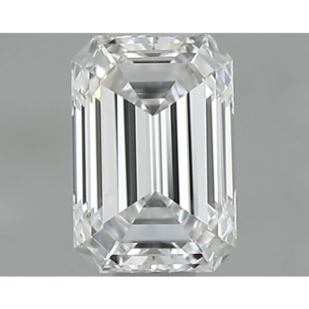 0.42 Carat Diamant Naturel de taille émeraude, Couleur D, Pureté VVS1