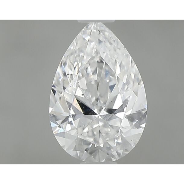 0.75 Carat Natural Diamond, Pear Cut, Color D, Clarity SI1