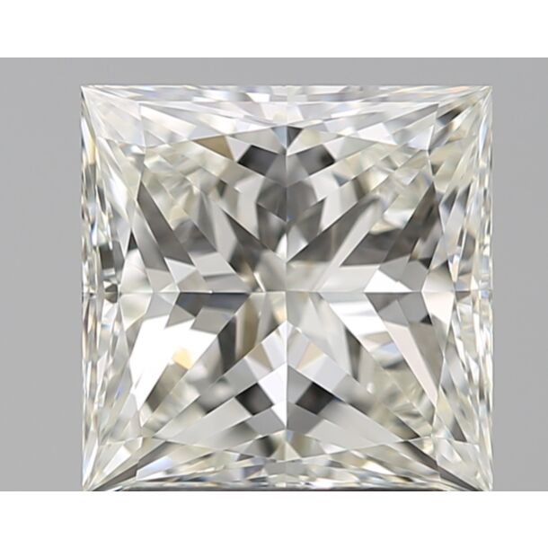 2.01 Carat Natural Diamond, Princess Cut, Color I, Clarity VVS1