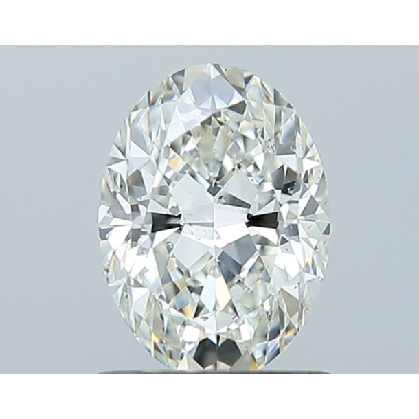 1.02 Carat Natural Diamond, Oval Cut, Color I, Clarity SI1 1.02 Carat Natural Diamond, Oval Cut, Color I, Clarity SI1