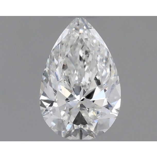 0.5 Carat Natural Diamond, Pear Cut, Color H, Clarity SI1