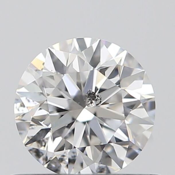 0.51 Carat Natural Diamond, Round Cut, Color D, Clarity SI1 0.51 Carat Natural Diamond, Round Cut, Color D, Clarity SI1