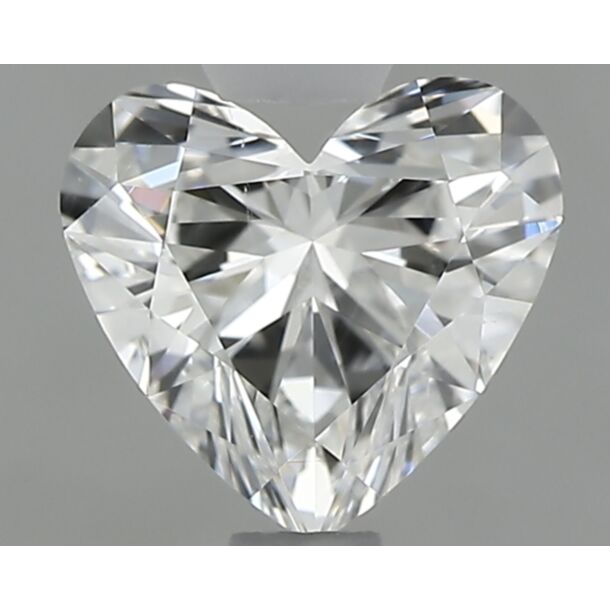 0.6 Carat Diamant Naturel de taille Coeur, Couleur F, Pureté SI1
