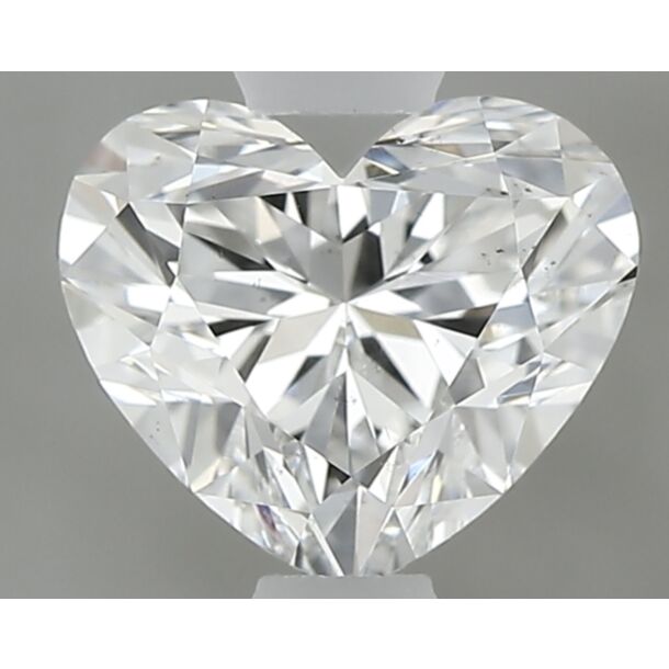0.73 Carat Natural Diamond, Heart Cut, Color E, Clarity VS2