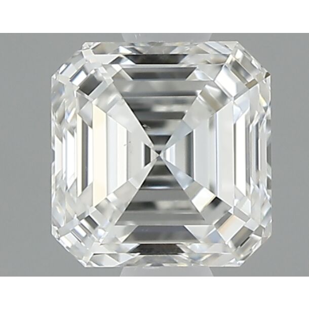 0.5 Carat Diamant Naturel de taille Asscher, Couleur F, Pureté VS2