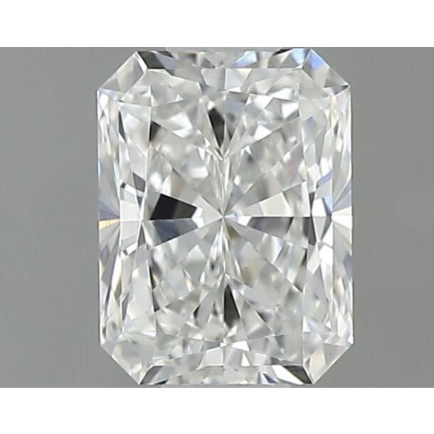 0.51 Carat Diamant Naturel de taille Radiant, Couleur F, Pureté VS2