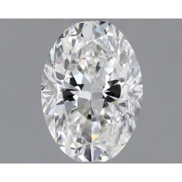 0.5 Carat Diamant Naturel de taille Oval, Couleur H, Pureté VS2