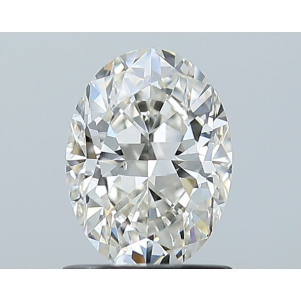 1.01 Carat Natural Diamond, Oval Cut, Color I, Clarity SI1 1.01 Carat Natural Diamond, Oval Cut, Color I, Clarity SI1