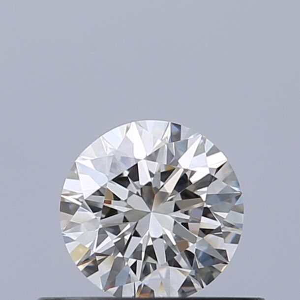 0.4 Carat Natural Diamond, Round Cut, Color G, Clarity IF