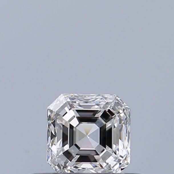 0.3 Carat Natural Diamond, Asscher Cut, Color F, Clarity IF