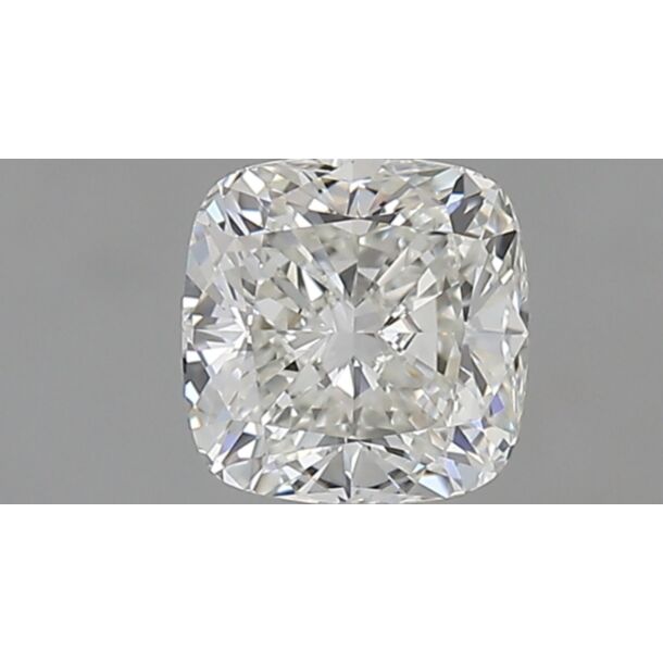 0.8 Carat Natural Diamond, Cushion Cut, Color H, Clarity IF