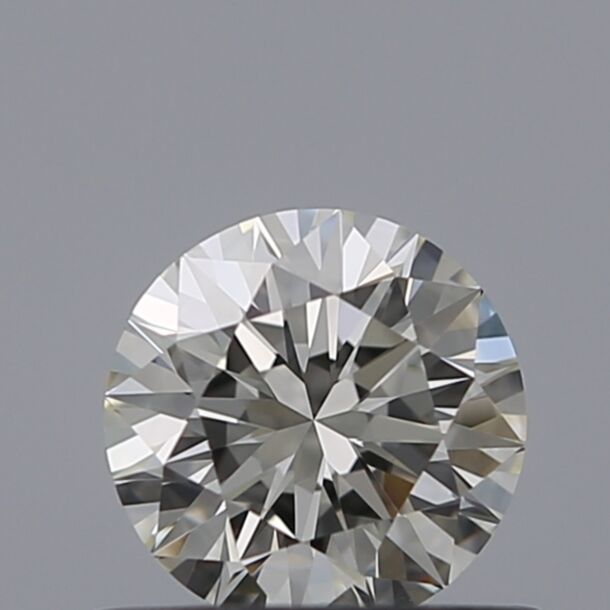0.51 Carat Natural Diamond, Round Cut, Color H, Clarity VVS1