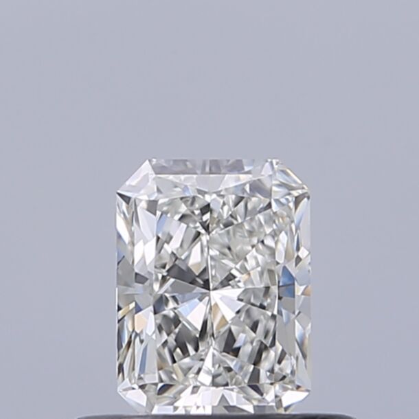 0.4 Carat Natural Diamond, Radiant Cut, Color F, Clarity IF