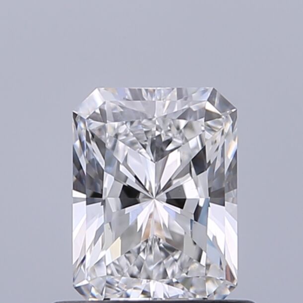 0.65 Carat Natural Diamond, Radiant Cut, Color D, Clarity VS1