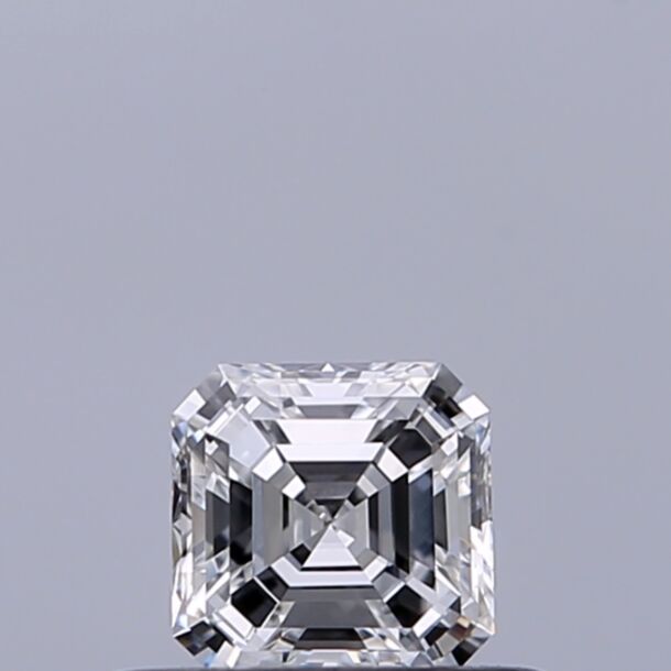 0.3 Carat Natural Diamond, Asscher Cut, Color D, Clarity IF