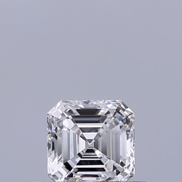 0.33 Carat Natural Diamond, Asscher Cut, Color D, Clarity VVS1