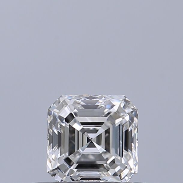 0.41 Carat Natural Diamond, Asscher Cut, Color D, Clarity VVS1