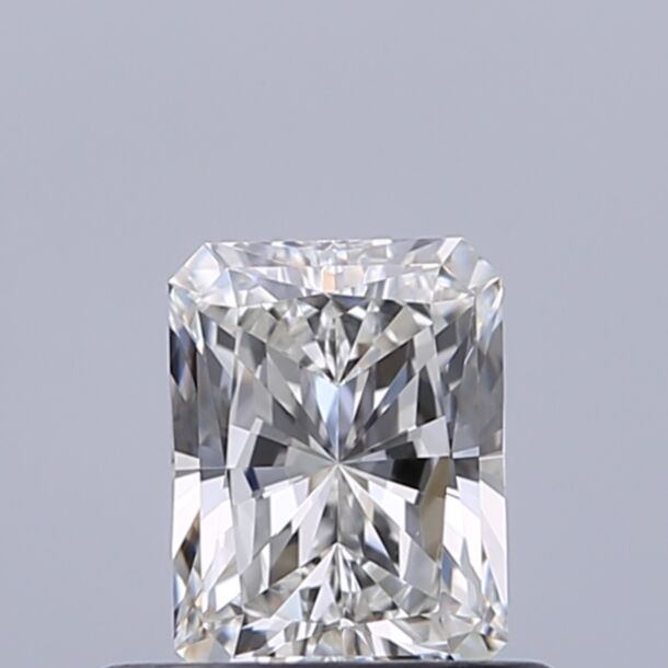 0.52 Carat Natural Diamond, Radiant Cut, Color F, Clarity VVS1