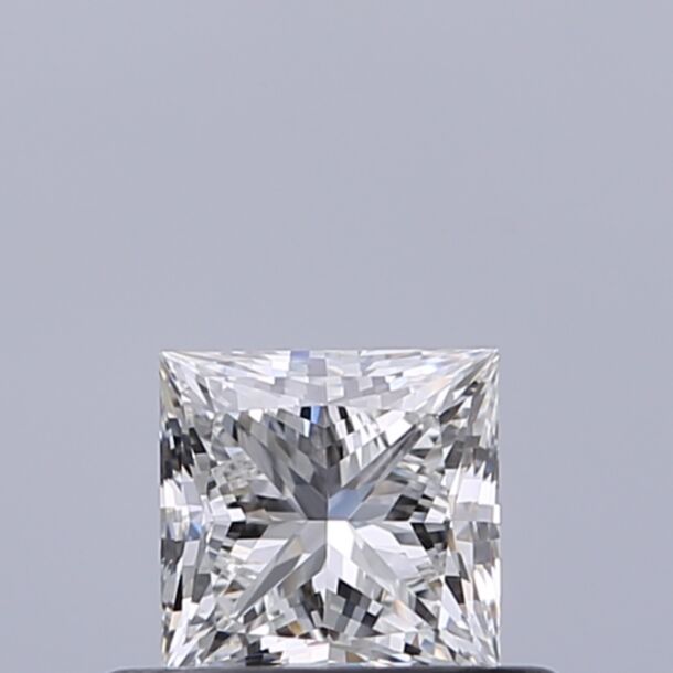 0.42 Carat Natural Diamond, Princess Cut, Color G, Clarity FL