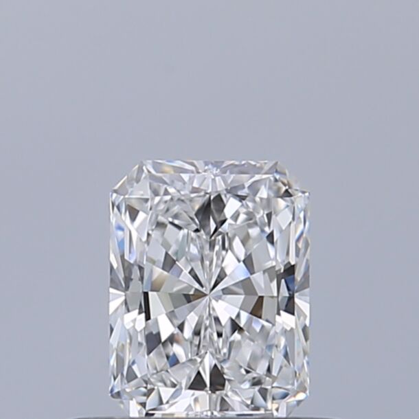 0.4 Carat Natural Diamond, Radiant Cut, Color D, Clarity FL