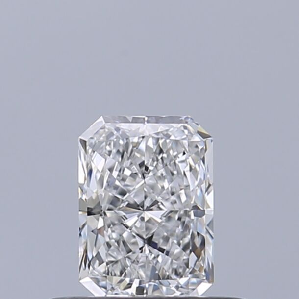 0.35 Carat Natural Diamond, Radiant Cut, Color D, Clarity VVS2