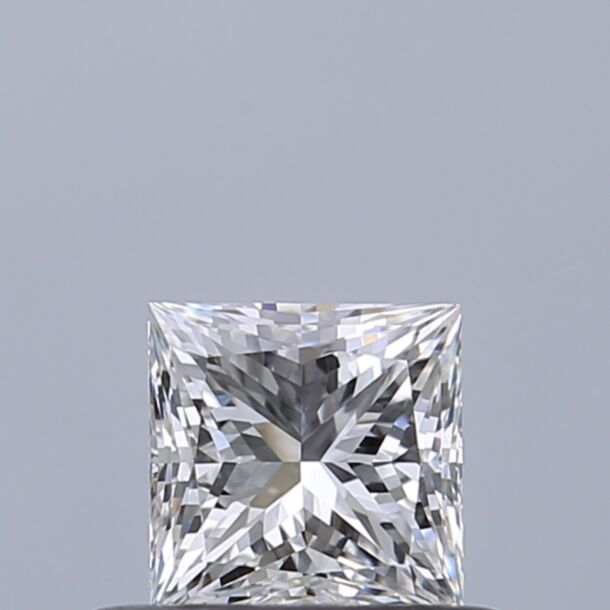 0.42 Karat Natürlicher Diamant Im Prinzessschliff, Farbe E, Reinheit VVS1