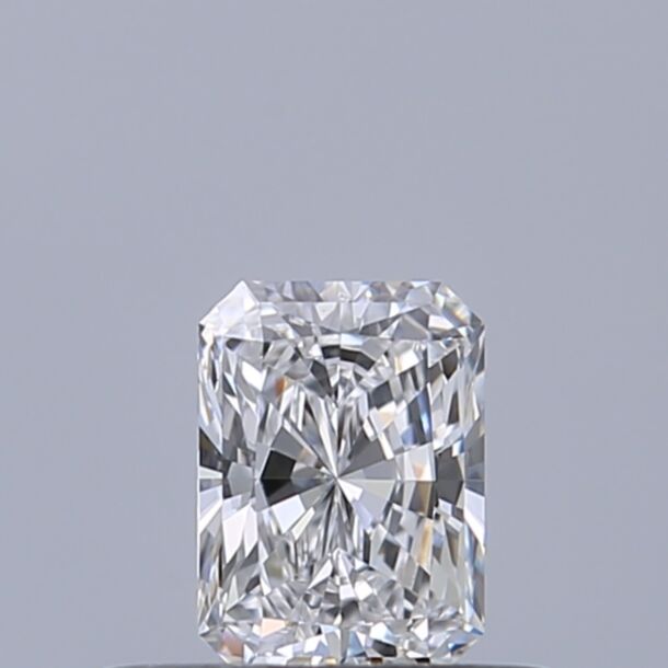 0.3 Carat Natural Diamond, Radiant Cut, Color D, Clarity IF
