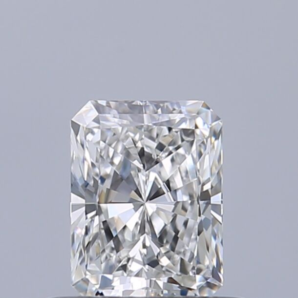 0.51 Carat Natural Diamond, Radiant Cut, Color D, Clarity IF
