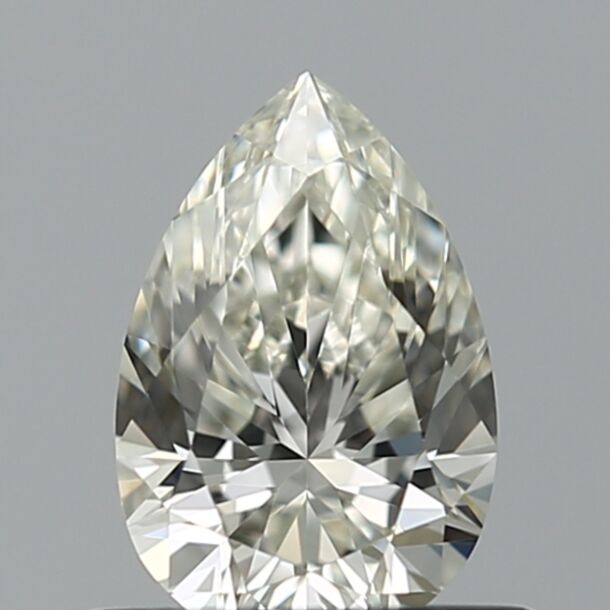 0.5 Carat Diamant Naturel de taille Poire, Couleur H, Pureté VVS2