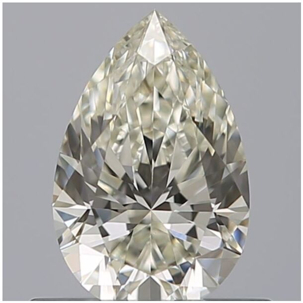 0.51 Carat Natural Diamond, Pear Cut, Color I, Clarity VVS1
