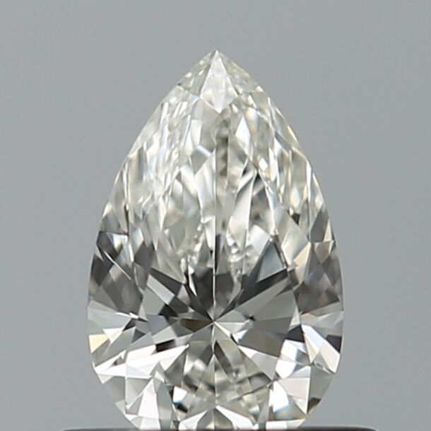 0.43 Karat Natürlicher Diamant Im Tropfenschliff, Farbe H, Reinheit IF