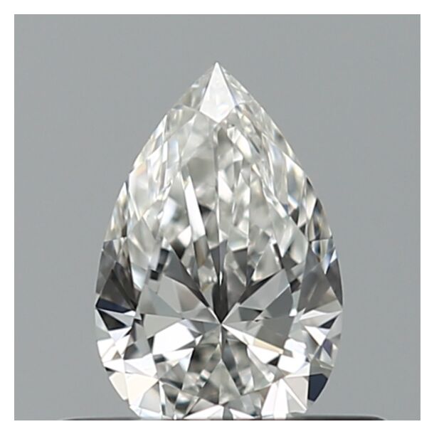 0.33 Carat Natural Diamond, Pear Cut, Color F, Clarity VVS1