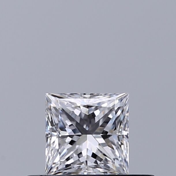 0.34 Carat Natural Diamond, Princess Cut, Color D, Clarity IF 0.34 Carat Natural Diamond, Princess Cut, Color D, Clarity IF