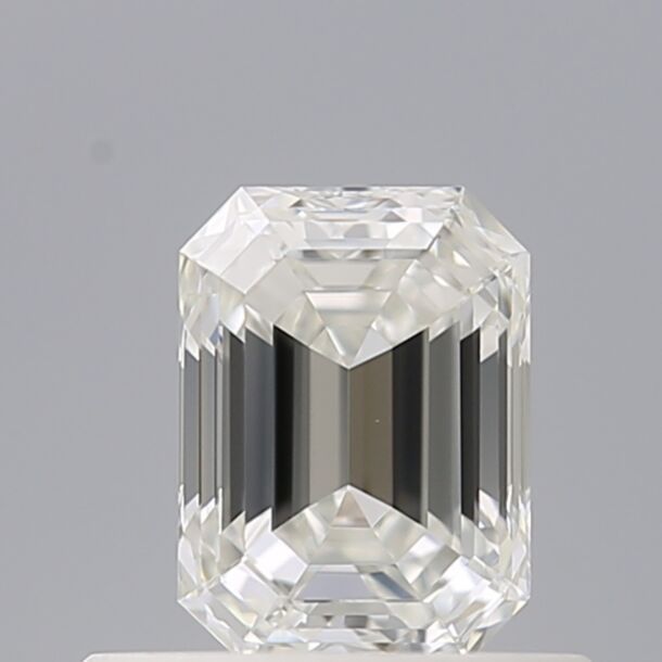 0.5 Karat Natürlicher Diamant Im Smaragdschliff, Farbe F, Reinheit IF