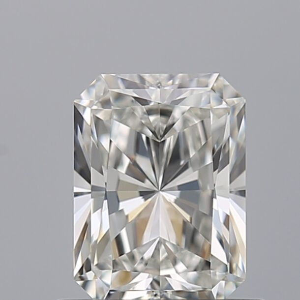 0.7 Carat Natural Diamond, Radiant Cut, Color G, Clarity FL