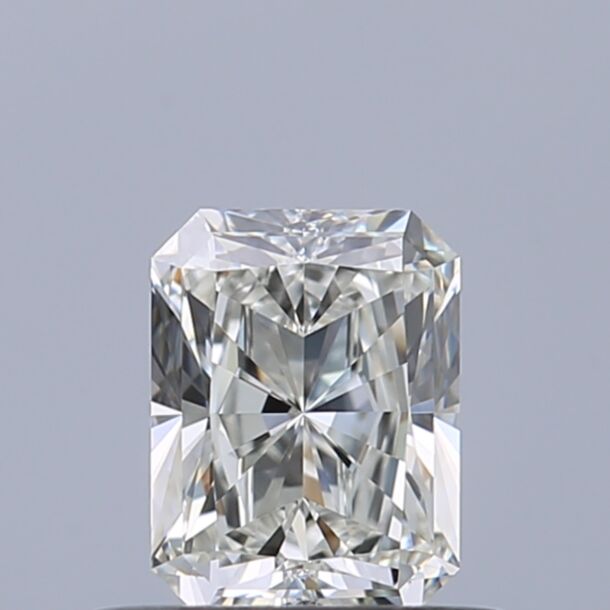 0.5 Carat Natural Diamond, Radiant Cut, Color H, Clarity VVS1