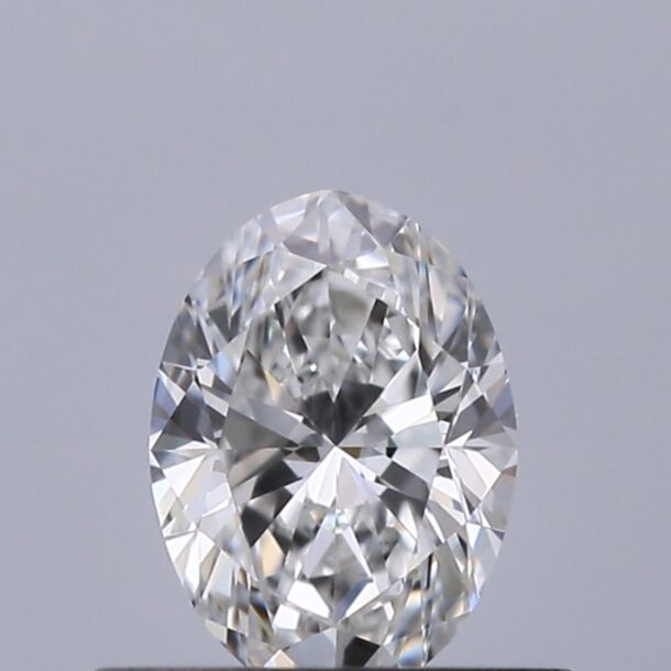 0.41 Karat Natürlicher Diamant Im Ovalschliff, Farbe F, Reinheit VVS2