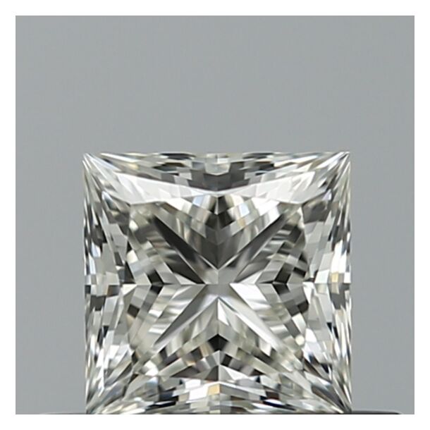0.51 Karat Natürlicher Diamant Im Prinzessschliff, Farbe H, Reinheit IF