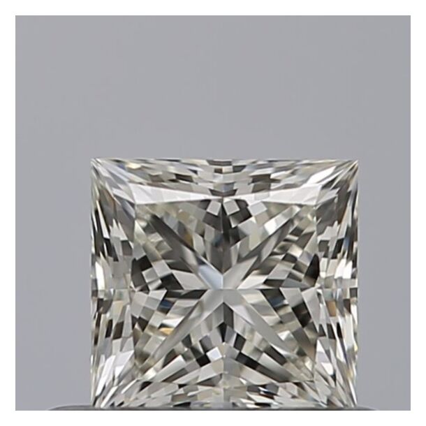 0.5 Carat Natural Diamond, Princess Cut, Color H, Clarity IF