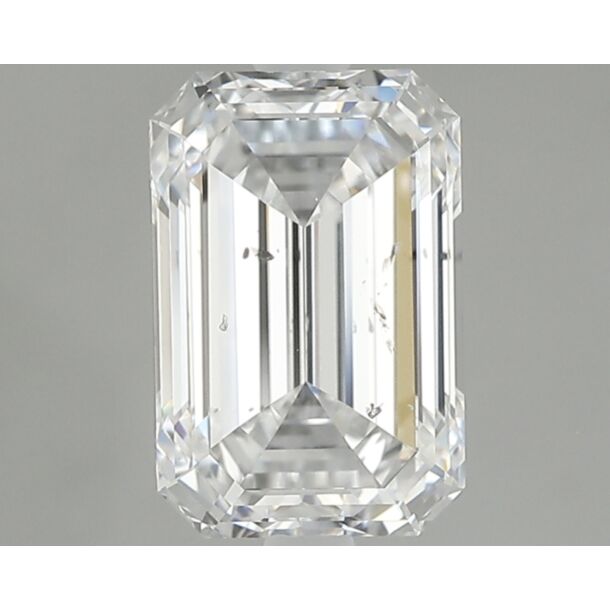 3.02 Karaat Natuurlijke Diamant met een Smaragd vorm, Kleur D, Zuiverheid SI1