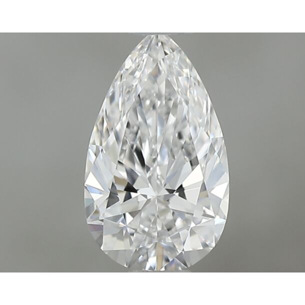 0.55 Carat Natural Diamond, Pear Cut, Color E, Clarity VS1